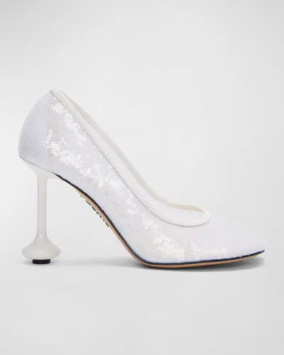 LOEWE TOY SEQUIN STILETTO PUMPS