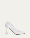 Loewe Toy Sequin Stiletto Pumps In Transparentwhite
