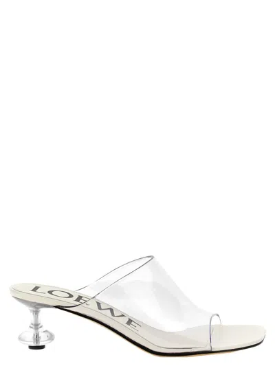 Loewe Toy Glitter Drop Stiletto Mules In Transparent