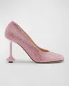LOEWE TOY STRASS LEATHER PUMPS