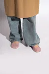 Loewe Toy Ballerina In Suede Kidskin And Allover Rhinestones In Pink