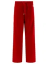 Loewe Tracksuit In Technical Jersey Trousers Red In Red