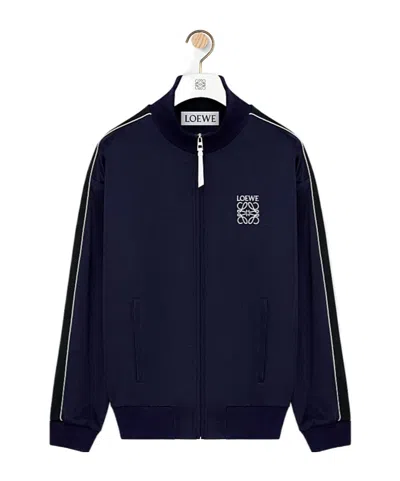 Loewe Tracksuit Jacket In Technical Jersey In Blue