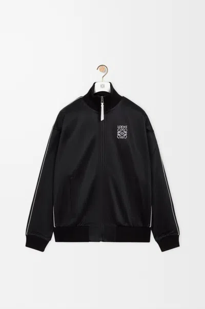 Loewe Tracksuit Jacket Contrast Piping In Black