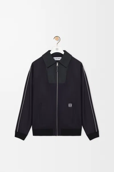 Loewe Wool Traksuit Jacket In Animal Print