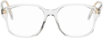 Loewe Transparent Slim Glasses In Grey/other