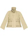 Loewe Trapeze Cotton Jacket In Neutrals
