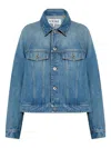 Loewe Trapeze Denim Jacket In Multi