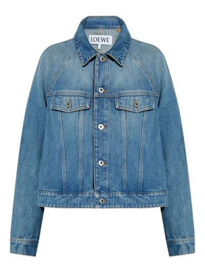 LOEWE LOEWE TRAPEZE DENIM JACKET