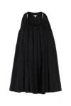 Loewe Mini Abito In Raso Nero Donna