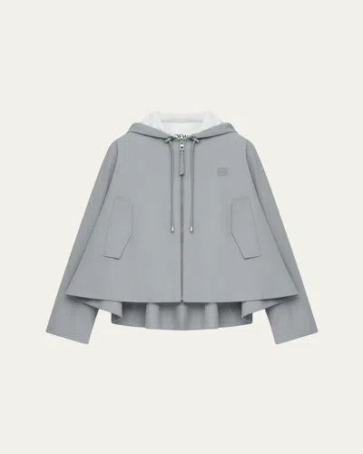 LOEWE TRAPEZE HOODED ZIP-UP JACKET
