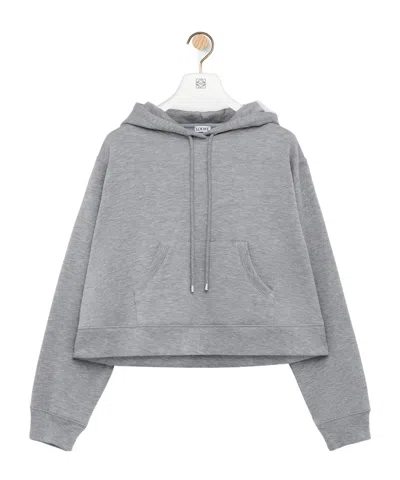 Loewe Trapeze Hoodie In Cotton Blend In Animal Print