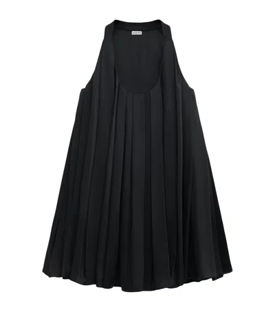 Loewe Trapeze Mini Dress In Black