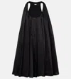 Loewe Mini Abito In Raso Nero Donna In Black
