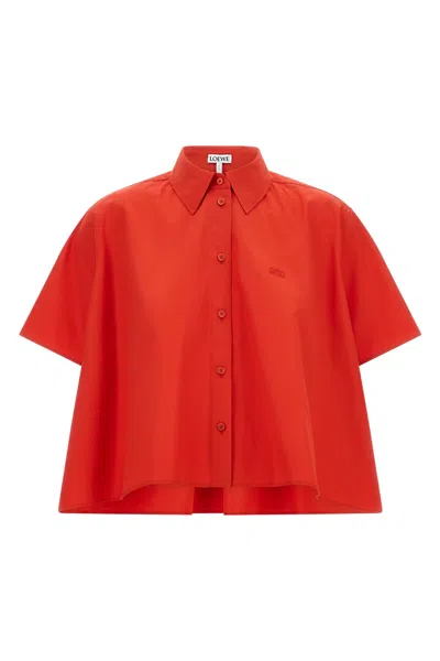 Loewe Trapeze Shirt In Red