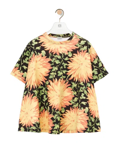 Loewe Trapeze Top In Cotton Blend In Multicolor