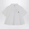 Loewe Women Cotton Trapeze Polo Shirt In White