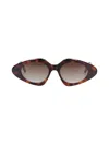 Loewe 'triangle Slim' Sunglasses In Brown
