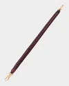 Loewe Tricolor Woven Leather Shoulder Strap In Black