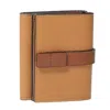 Loewe Trifold Calfskin Wallet - Light Caramel/pecan