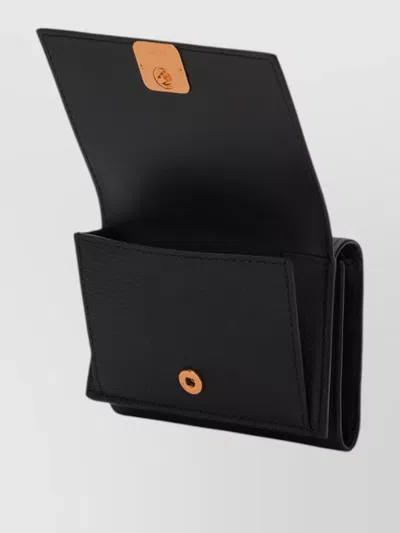 Loewe Trifold Wallet Featuring Iconic Anagram Motif In Black