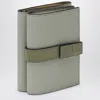 Loewe Trifold Wallet Shell Grey/eucalyptus/butter In Leather In Gray