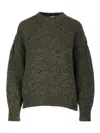 Loewe Trompe Loeil Sweater In Green