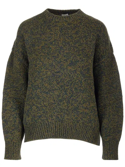 Loewe Trompe L'oeil Sweater Knitwear Green