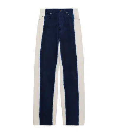 Loewe Trompe-l'oeil-effect Straight Jeans In White