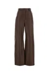 Loewe Pantalone In Nappa Cioccolato Donna
