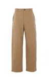 Loewe Cotton Carpenter Trousers In Beige