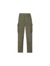 Loewe Man Pants Military Green Size 30 Cotton In Deep Olive