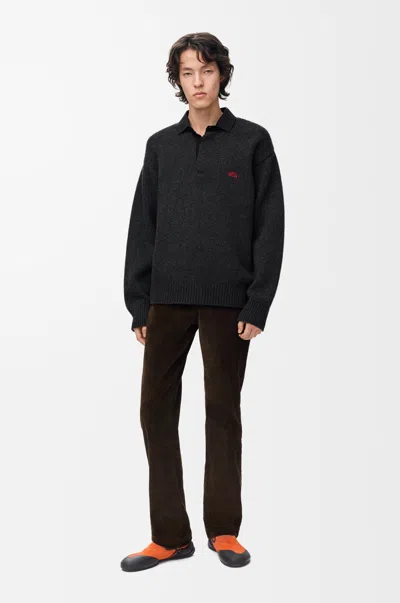 Loewe Trousers In Cotton Corduroy Size: 44 For Man In Brown