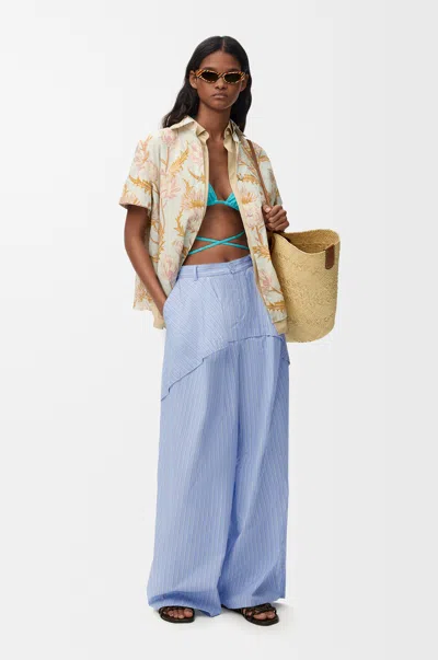 Loewe Trousers In Cotton Size: 44 For Woman In Multi