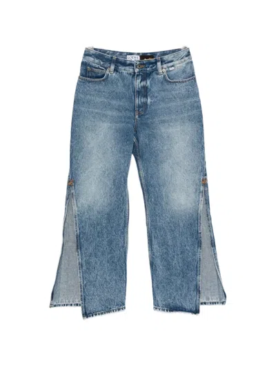 Loewe Trousers In Denim In Blue