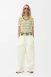 Loewe Denim Trousers With Asymmetric Panel Construction In White