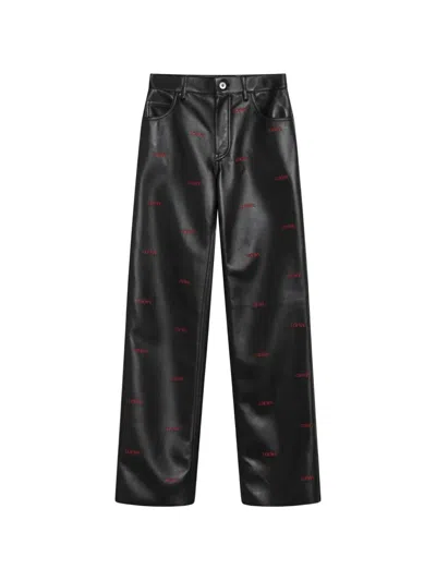 Loewe Trousers In Nappa Lambskin In Multi