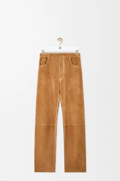 Loewe Casual Pants With Belt Loops In Brown