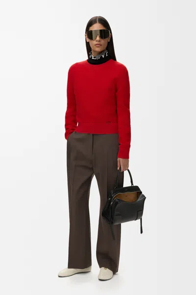 Loewe Trousers In Viscose And Wool Blend Size: 44 For Woman In Animal Print