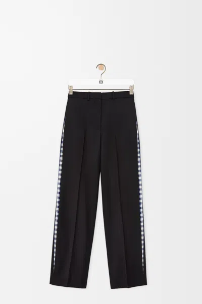 Loewe Trousers In Wool Size:32 For Woman In Black