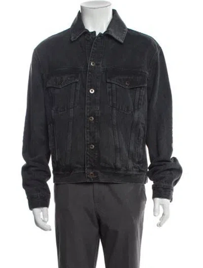 Pre-owned Loewe Trucker Jacket In Gray