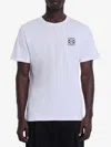 Loewe Two-tone Anagram Embroidery Cotton T-shirt Clothing In White