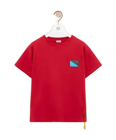 Loewe T-shirt In Cotton Blend In Red