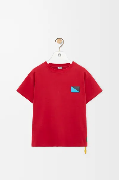 Loewe T-shirt In Cotton Blend Size:xs For Woman In Red
