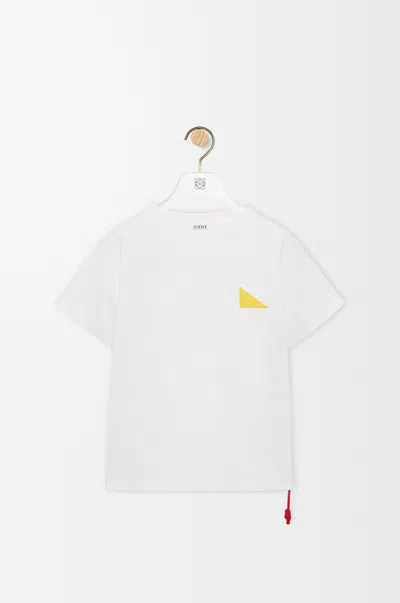 Loewe T-shirt In Cotton Blend Size:xs For Woman In White