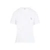 Loewe Floral-embroidered Short-sleeved T-shirt In White