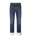 Loewe Adjusted Fit Fisherman Turn-up Jeans In Denim In Blue