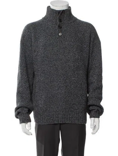 Pre-owned Loewe Turtleneck Long Sleeve Pullover In Blue