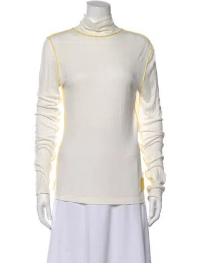 Pre-owned Loewe Turtleneck Long Sleeve Top In Neutral