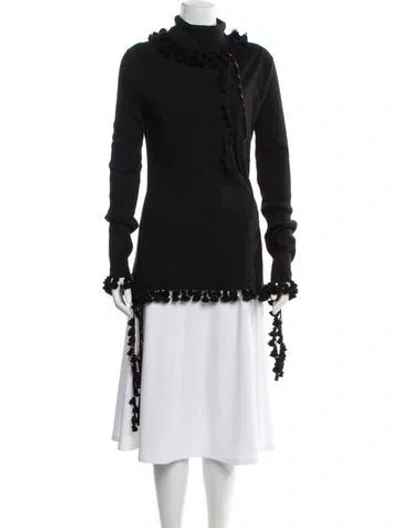 Pre-owned Loewe Turtleneck Sweater In Black